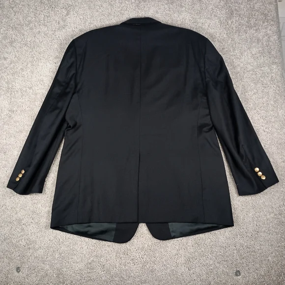 Brooks Brothers BrooksEase Black Wool Mens Blazer 50R - Picture 10 of 15